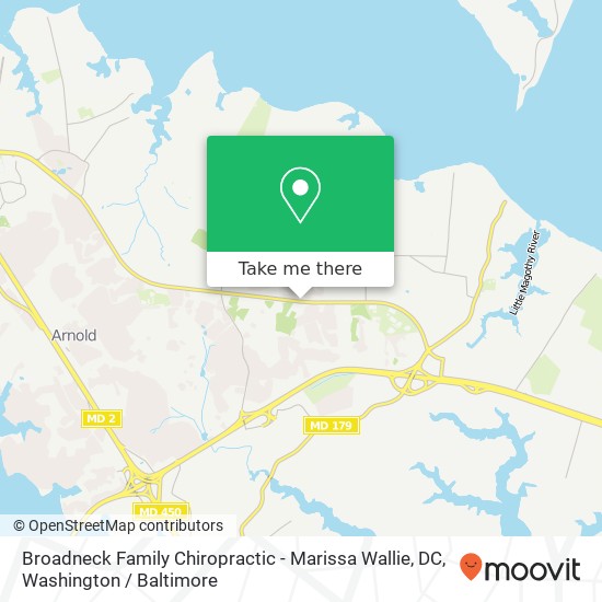 Broadneck Family Chiropractic - Marissa Wallie, DC, 530 College Pkwy map