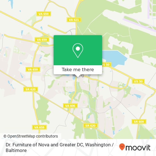 Dr. Furniture of Nova and Greater DC, Ashbury Dr map