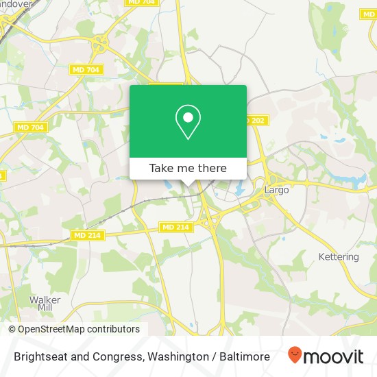 Mapa de Brightseat and Congress, Hyattsville, MD 20785