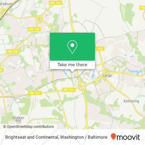 Mapa de Brightseat and Continental, Hyattsville, MD 20785