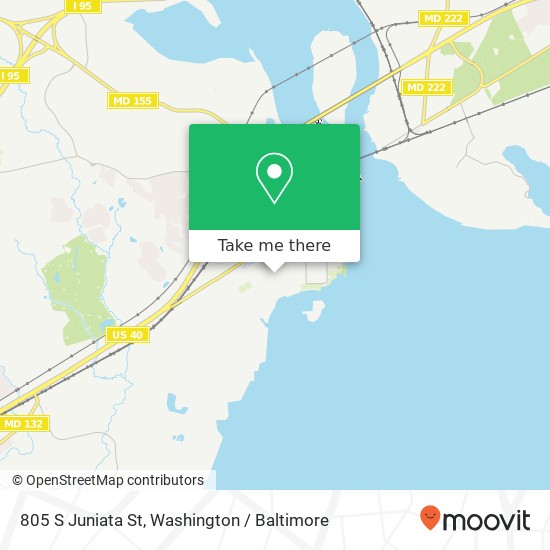 Mapa de 805 S Juniata St, Havre de Grace, MD 21078