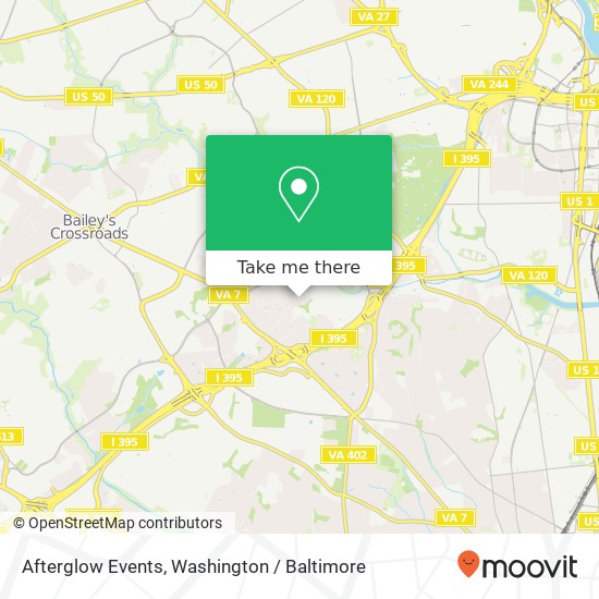 Afterglow Events, S Woodley St map