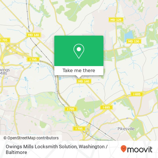 Owings Mills Locksmith Solution, 25 Crossroads Dr map