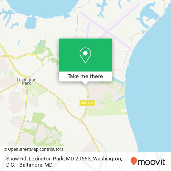 Mapa de Shaw Rd, Lexington Park, MD 20653
