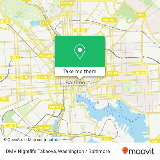 DMV Nightlife Takeova map