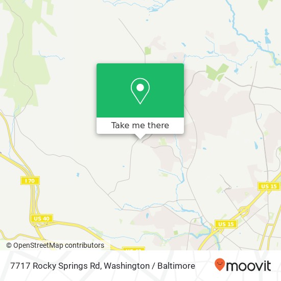 7717 Rocky Springs Rd, Frederick, MD 21702 map