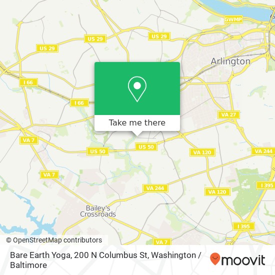 Bare Earth Yoga, 200 N Columbus St map