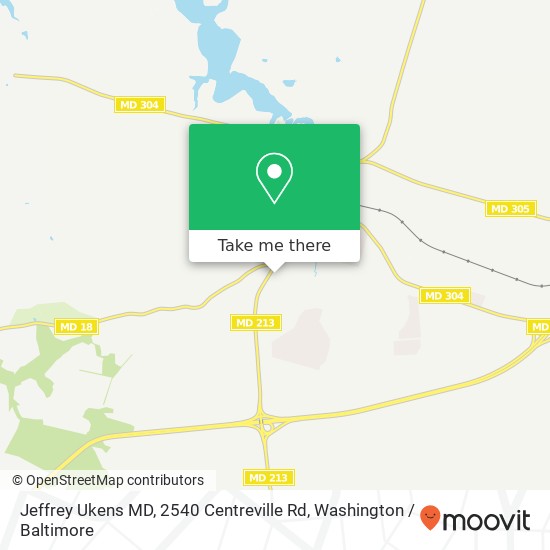 Jeffrey Ukens MD, 2540 Centreville Rd map
