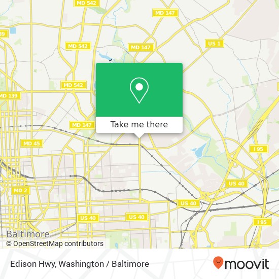 Edison Hwy, Baltimore, MD 21213 map