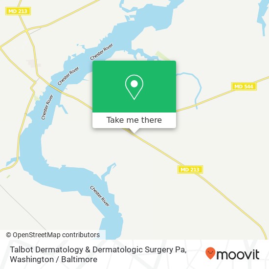 Talbot Dermatology & Dermatologic Surgery Pa, 6412 Church Hill Rd map