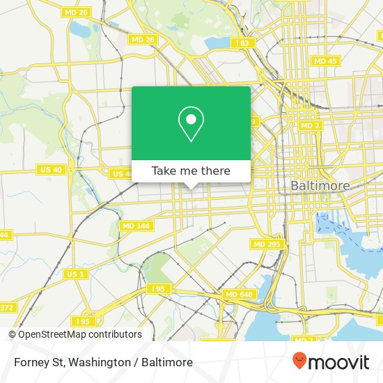 Forney St, Baltimore (FRANKLIN), MD 21223 map