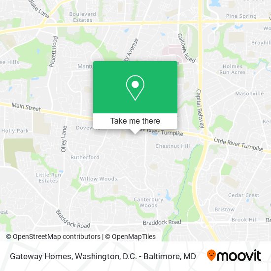 Gateway Homes map