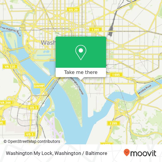 Washington My Lock, 1000 Water St SW map