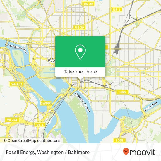 Mapa de Fossil Energy, 1000 Independence Ave SW