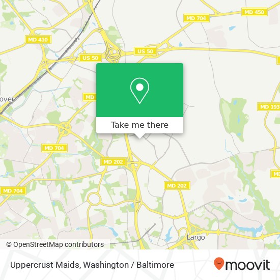 Mapa de Uppercrust Maids, 9103 Woodmore Centre Dr
