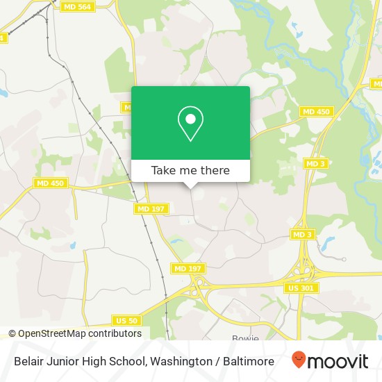 Mapa de Belair Junior High School, 3021 Belair Dr