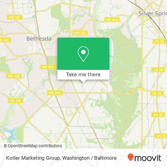 Mapa de Kotler Marketing Group, 3505 McKinley St NW