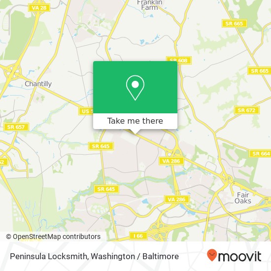 Mapa de Peninsula Locksmith, 13041 Lee Jackson Memorial Hwy