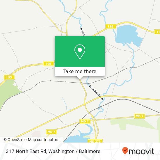 Mapa de 317 North East Rd, North East, MD 21901