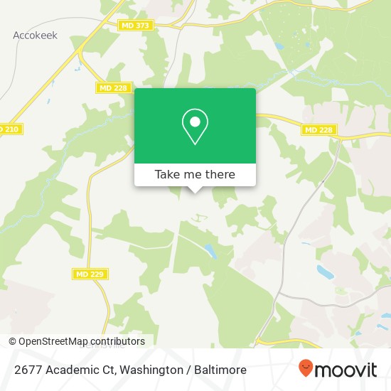 Mapa de 2677 Academic Ct, Waldorf, MD 20603