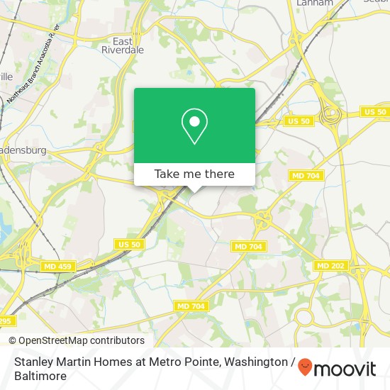Mapa de Stanley Martin Homes at Metro Pointe