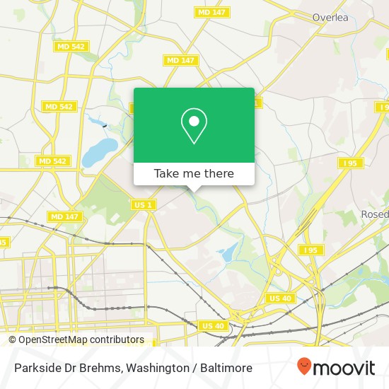 Parkside Dr Brehms, Baltimore, MD 21206 map