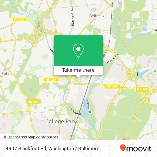 4907 Blackfoot Rd, College Park, MD 20740 map