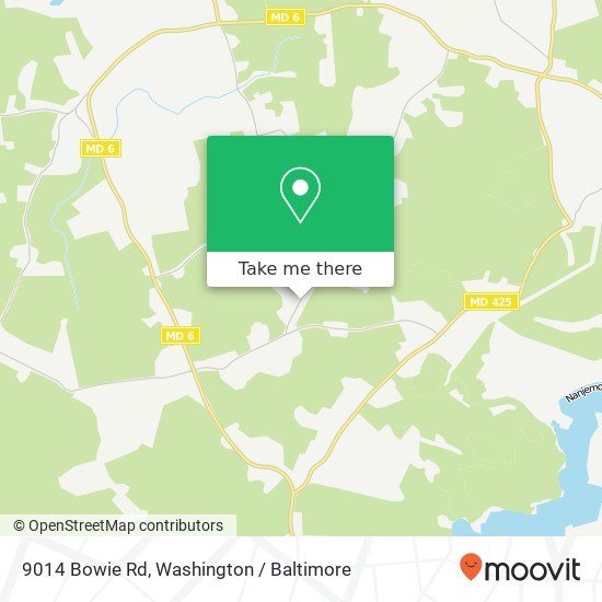 Mapa de 9014 Bowie Rd, Nanjemoy, MD 20662
