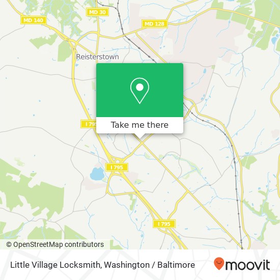 Mapa de Little Village Locksmith, 11917 Reisterstown Rd