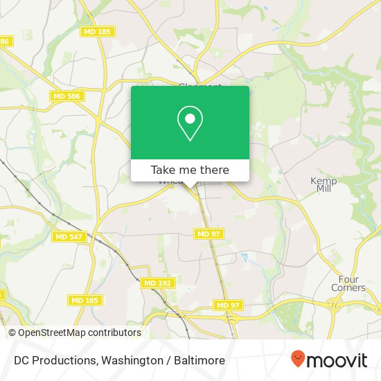 DC Productions, Veirs Mill Rd map
