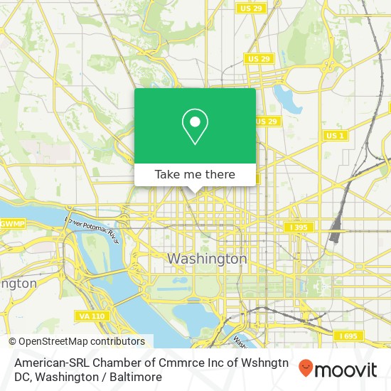 Mapa de American-SRL Chamber of Cmmrce Inc of Wshngtn DC