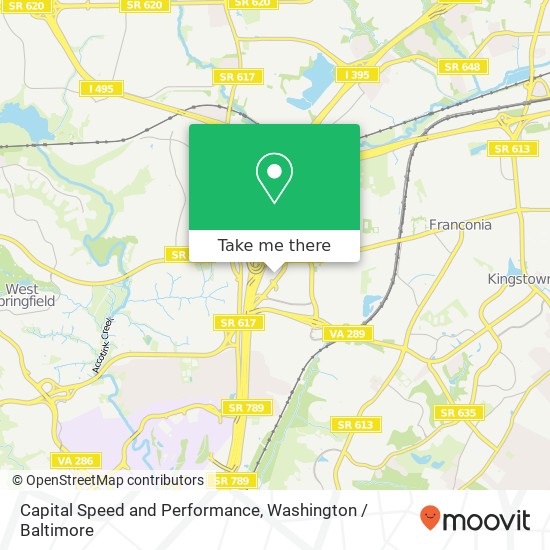 Mapa de Capital Speed and Performance, Loisdale Ct