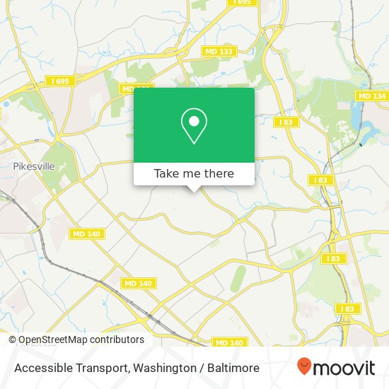 Accessible Transport, 2804 Cheswolde Rd map