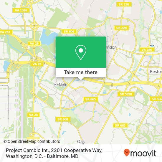 Project Cambio Int., 2201 Cooperative Way map