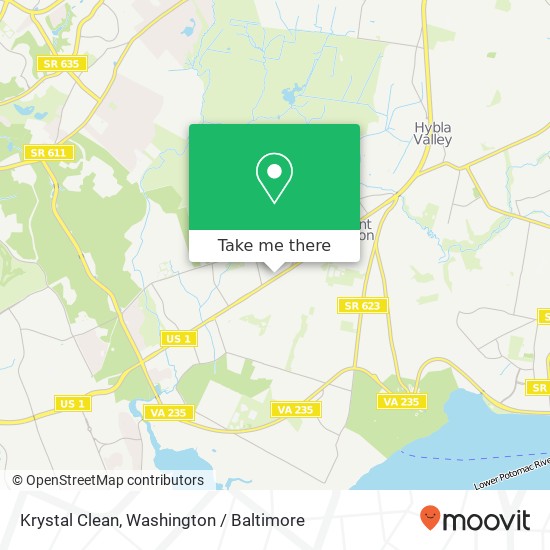 Krystal Clean, Richmond Hwy map