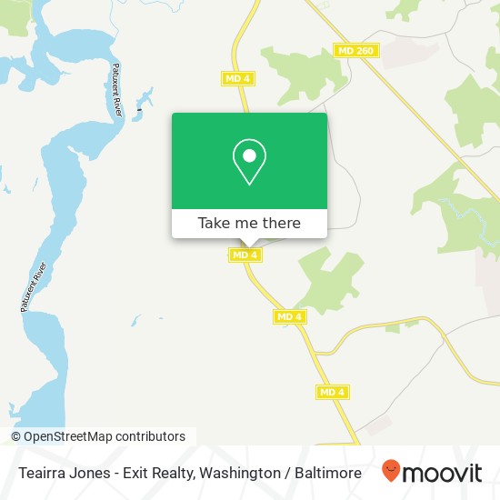 Teairra Jones - Exit Realty, Ward Rd map