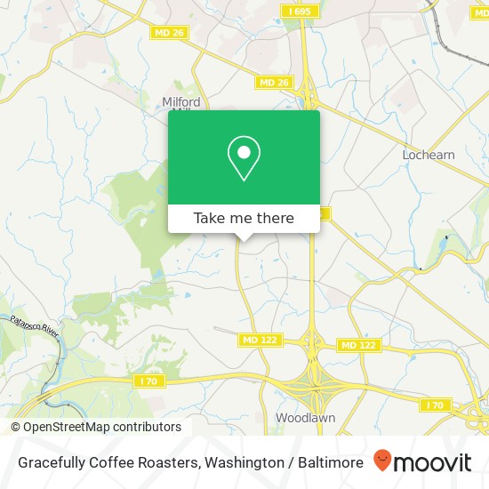 Mapa de Gracefully Coffee Roasters, 2601 N Rolling Rd