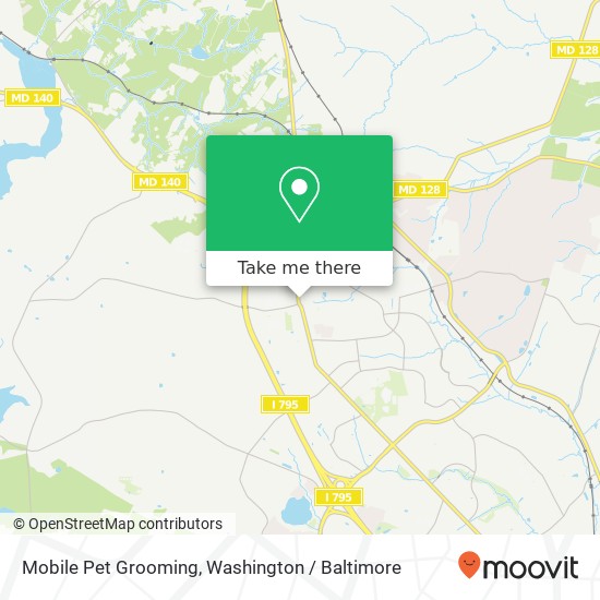 Mapa de Mobile Pet Grooming, Main St