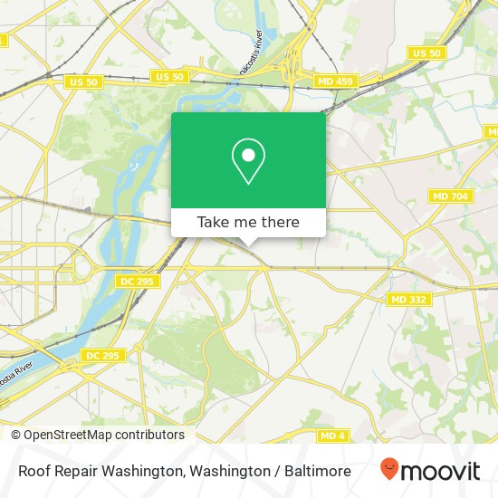 Roof Repair Washington, 43rd Rd NE map