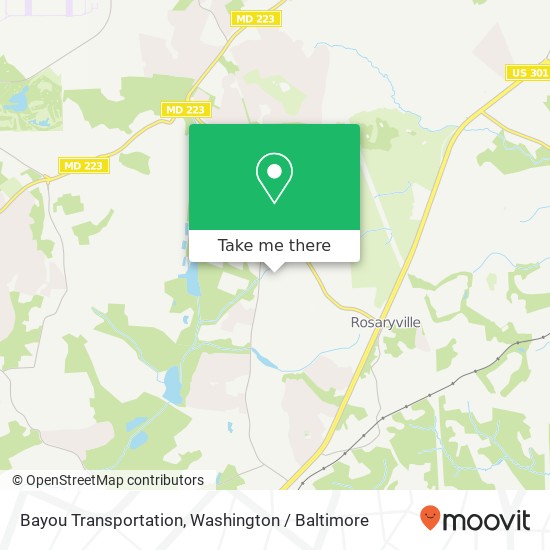 Mapa de Bayou Transportation