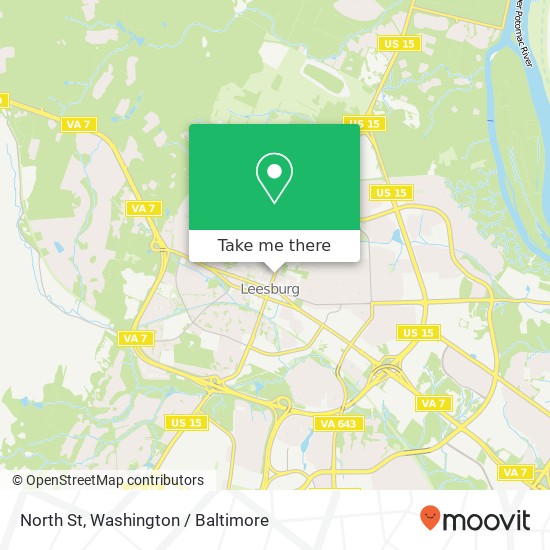 North St, Leesburg, VA 20176 map
