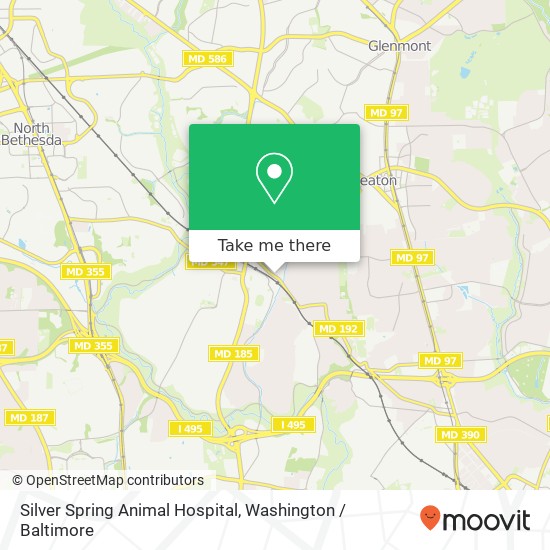 Silver Spring Animal Hospital, 10501 Metropolitan Ave map