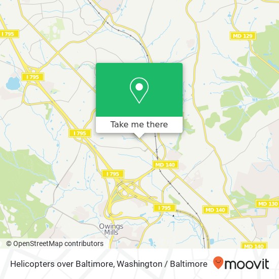 Helicopters over Baltimore map