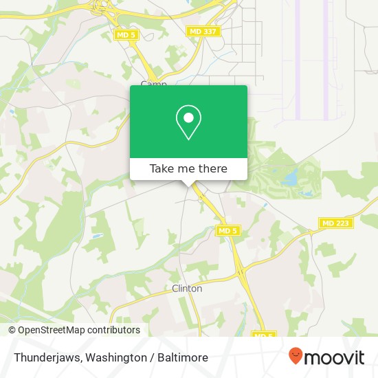 Mapa de Thunderjaws, 7700 Old Branch Ave