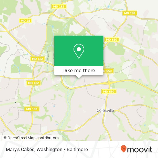 Mapa de Mary's Cakes, 14100 Cricket Ln