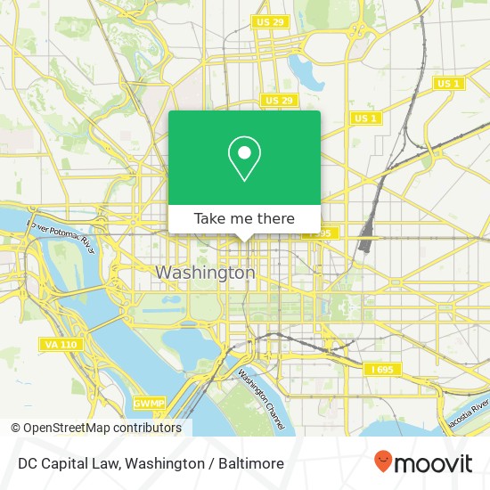Mapa de DC Capital Law, 700 12th St NW