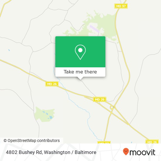 Mapa de 4802 Bushey Rd, Sykesville, MD 21784