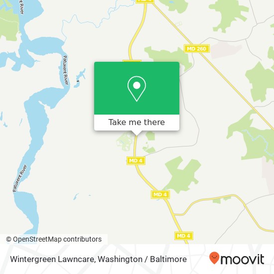 Wintergreen Lawncare, MD-4 map