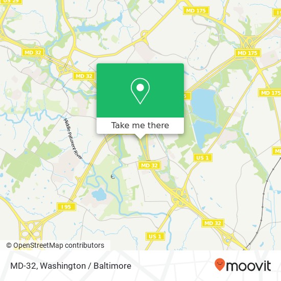 MD-32, Jessup, MD 20794 map