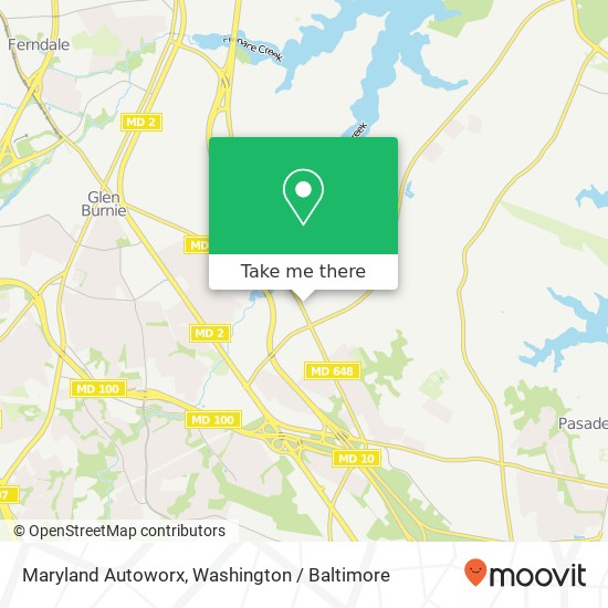 Maryland Autoworx, 7721 Baltimore Annapolis Blvd map